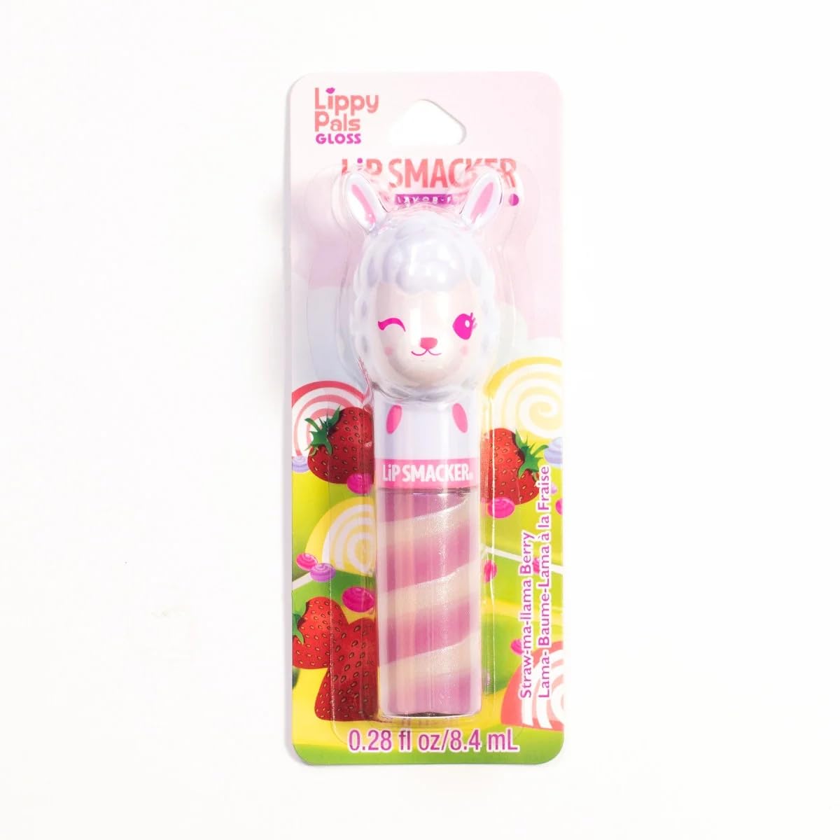 Lip Smacker Lippy Pals Llama Flavoured Lip Gloss - Strawberry Moisturizing for Kids