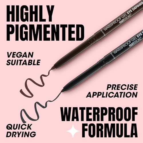 Collection Fast Stroke Waterproof Gel Eye Definer - Smudge-Proof, Long Wear 4