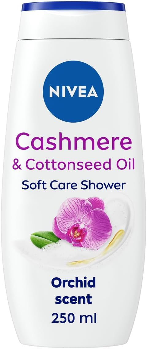 Nivea Cashmere & Cotton Oil Shower Gel with Vitamin C & E, 250ml