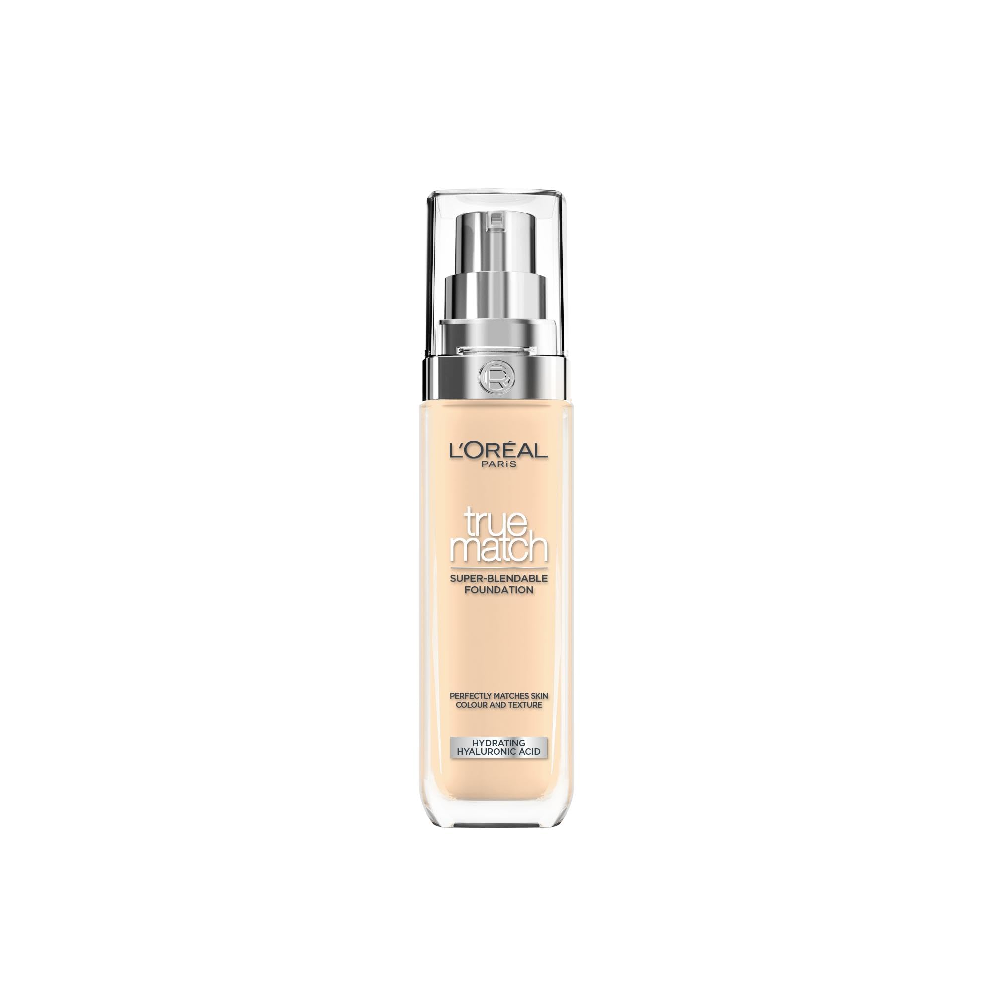 L'Oreal Paris True Match Liquid Foundation with Hyaluronic Acid for 24h Hydration
