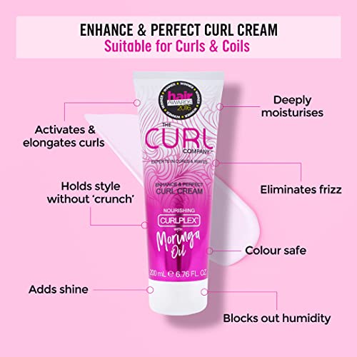 The Curl Company Enhance & Perfect Curl Cream Travel Size Mini (50ml) - Frizz Control 3
