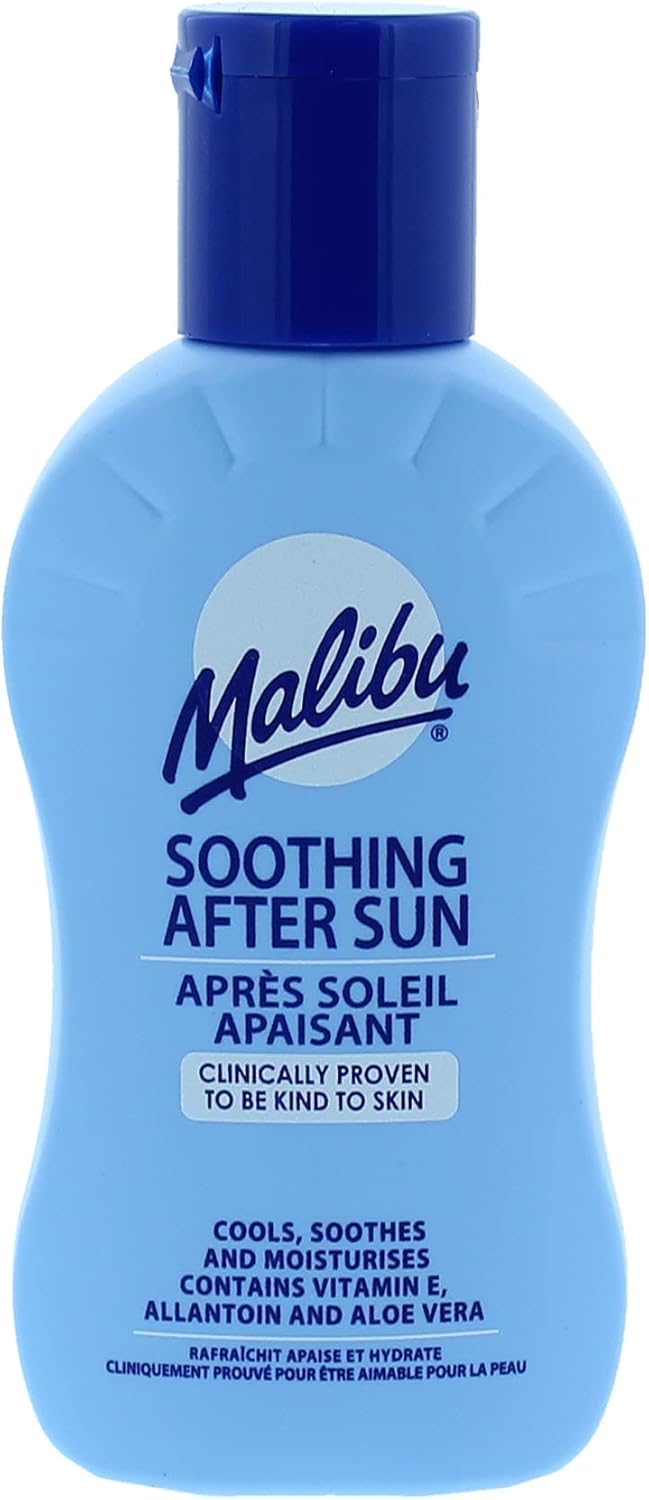 Malibu Soothing Moisturising Vitamin Enriched After-Sun Lotion, 100ml, Aloe Vera Scent