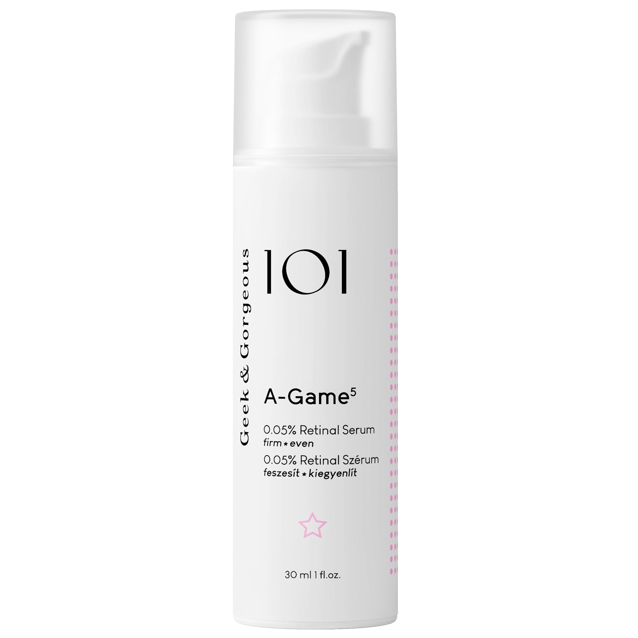 Geek & Gorgeous A-Game 5 0.05% Retinal Serum for Youthful, Firm Skin