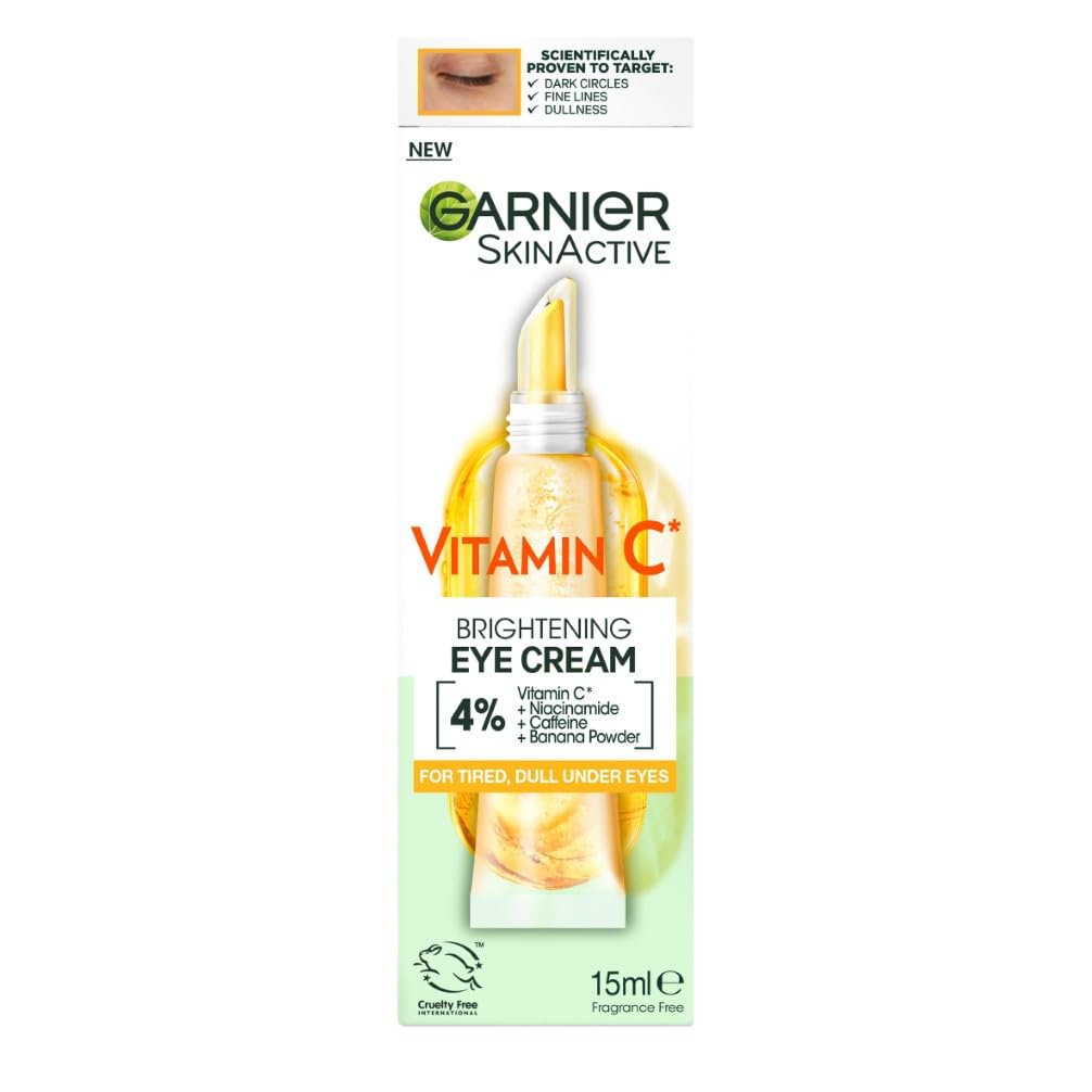 Garnier Vitamin C Eye Cream - Brightening Eye Treatment for Dark Circles (15ml) 3