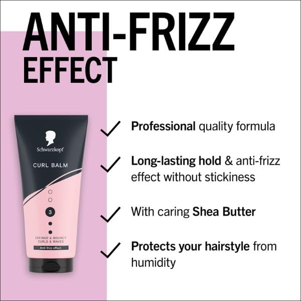 Schwarzkopf Curl Balm 150 ml, Haarstyling für lockiges Haar, definiert und schwungvoll 3