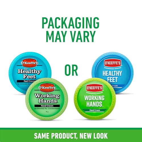 O'Keeffe's Working Hands & Healthy Feet Twin Pack for Extremely Dry, Cracked Skin