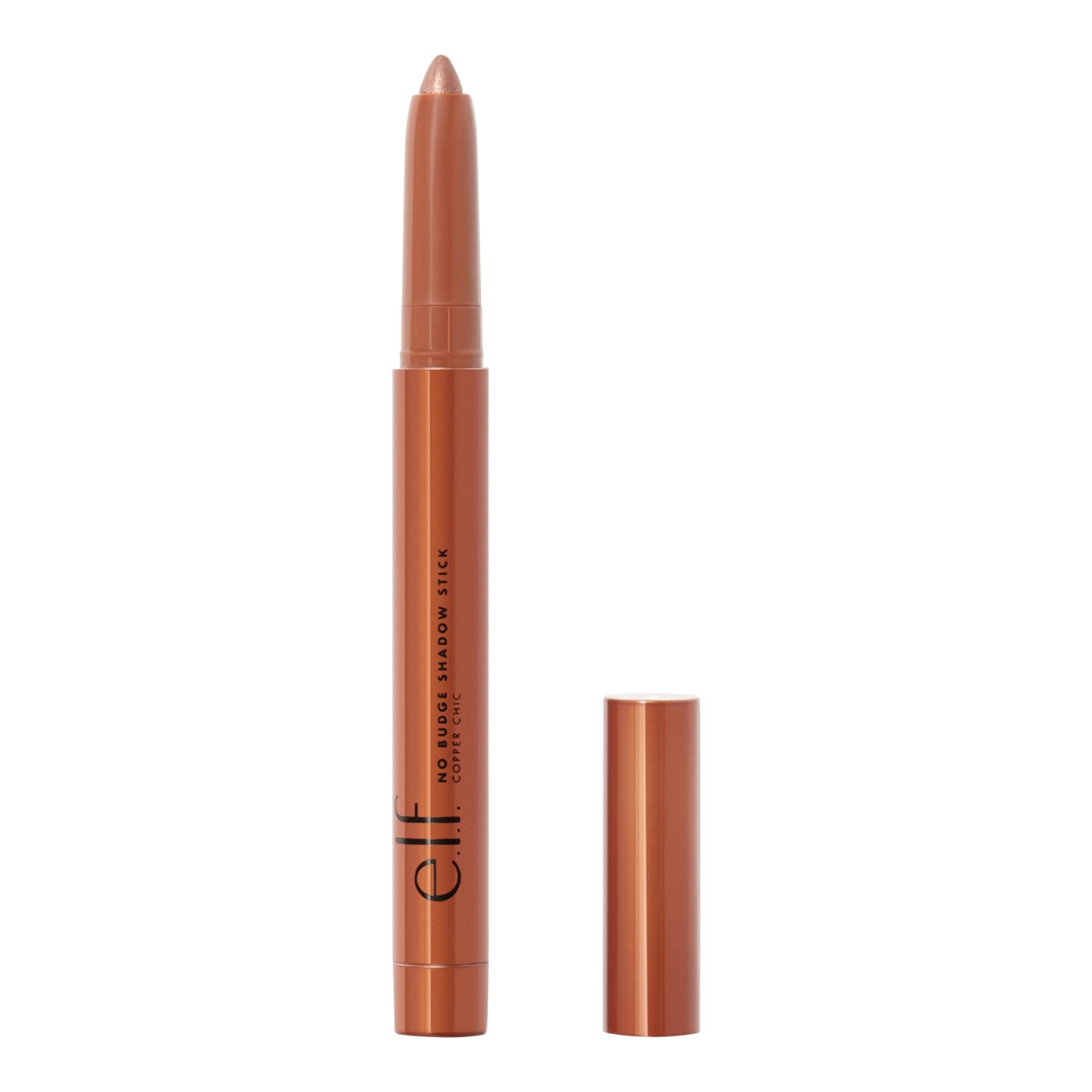 e.l.f No Budge Shadow Stick in Copper Chic - Smudge-Proof Metallic Cream Eyeshadow