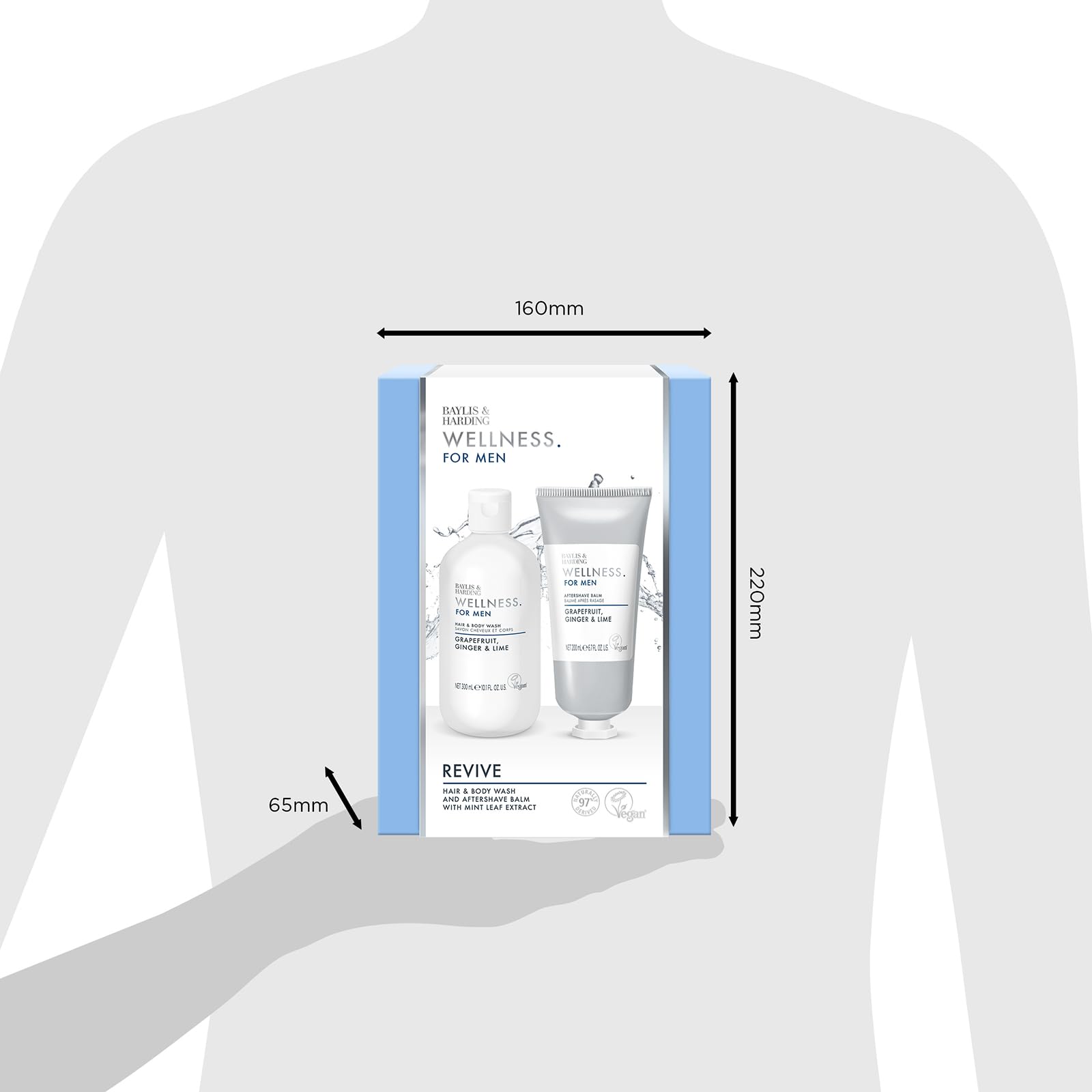 Baylis & Harding Wellness For Men Revived & Ready Gift Set - Vegan Friendly 6