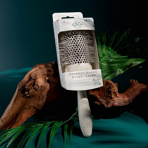 So Eco Große 53-mm-Thermo-Keramik-Rundbürste – Styling-, Volumen- und Lockenbürste für langes Haar. Nachhaltiger Griff und Borsten aus recyceltem Biokunststoff. 3