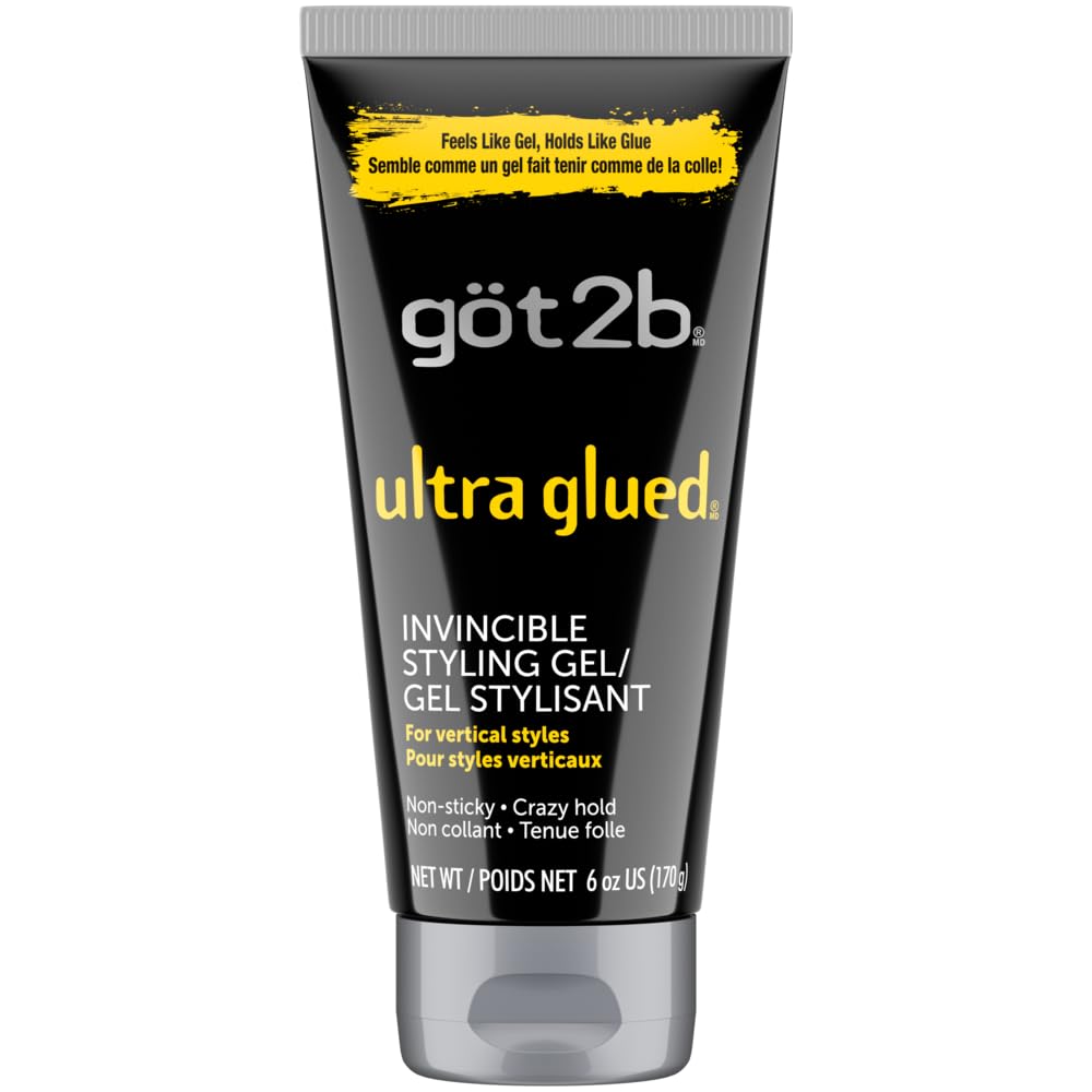 Schwarzkopf got2b Glued Ultra Styling Hair Gel for 48H Extreme Hold, Vegan, 150 ml