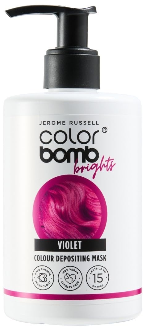 Jerome Russell Colour Bomb Brights Violet Red Colour Depositing Hair Mask 300 ml