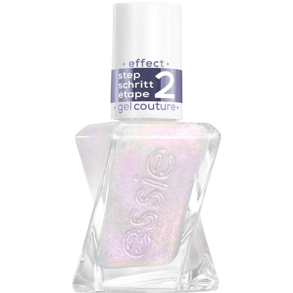 Gel Couture by Essie Metallic Glaze Top Coats, bis zu 15 Tage Haltbarkeit wie bei Gel-Nagellack, kein UV-Licht erforderlich, lässt sich wie normaler Nagellack entfernen, vegan, Blushed Metal, 13,5 ml