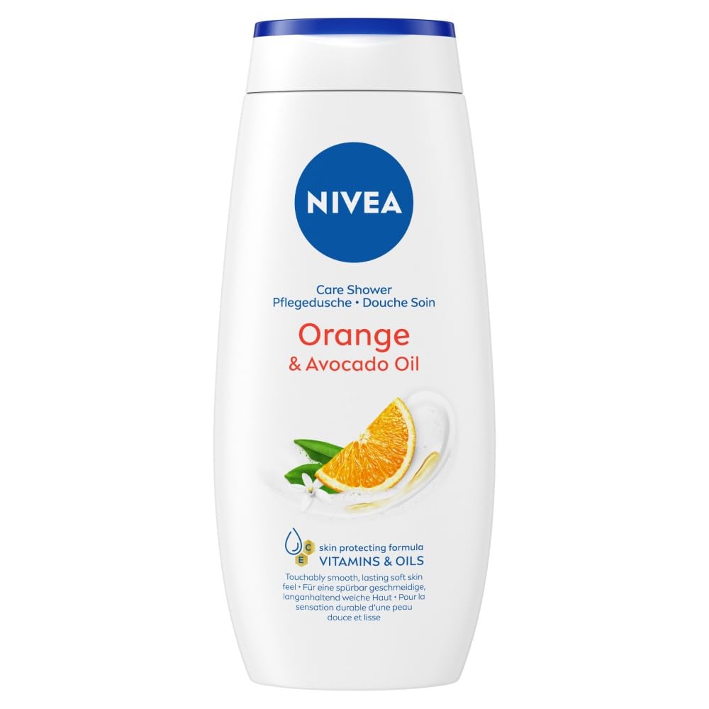 Nivea Caring Shower Cream Indulging Moisture with Orange & Avocado Oil, 250ml