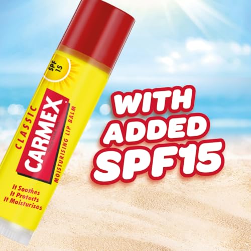 Carmex Classic Click Stick Lip Balm with SPF 15 for Moisturizing and Sun Protection (4.25 g) 3