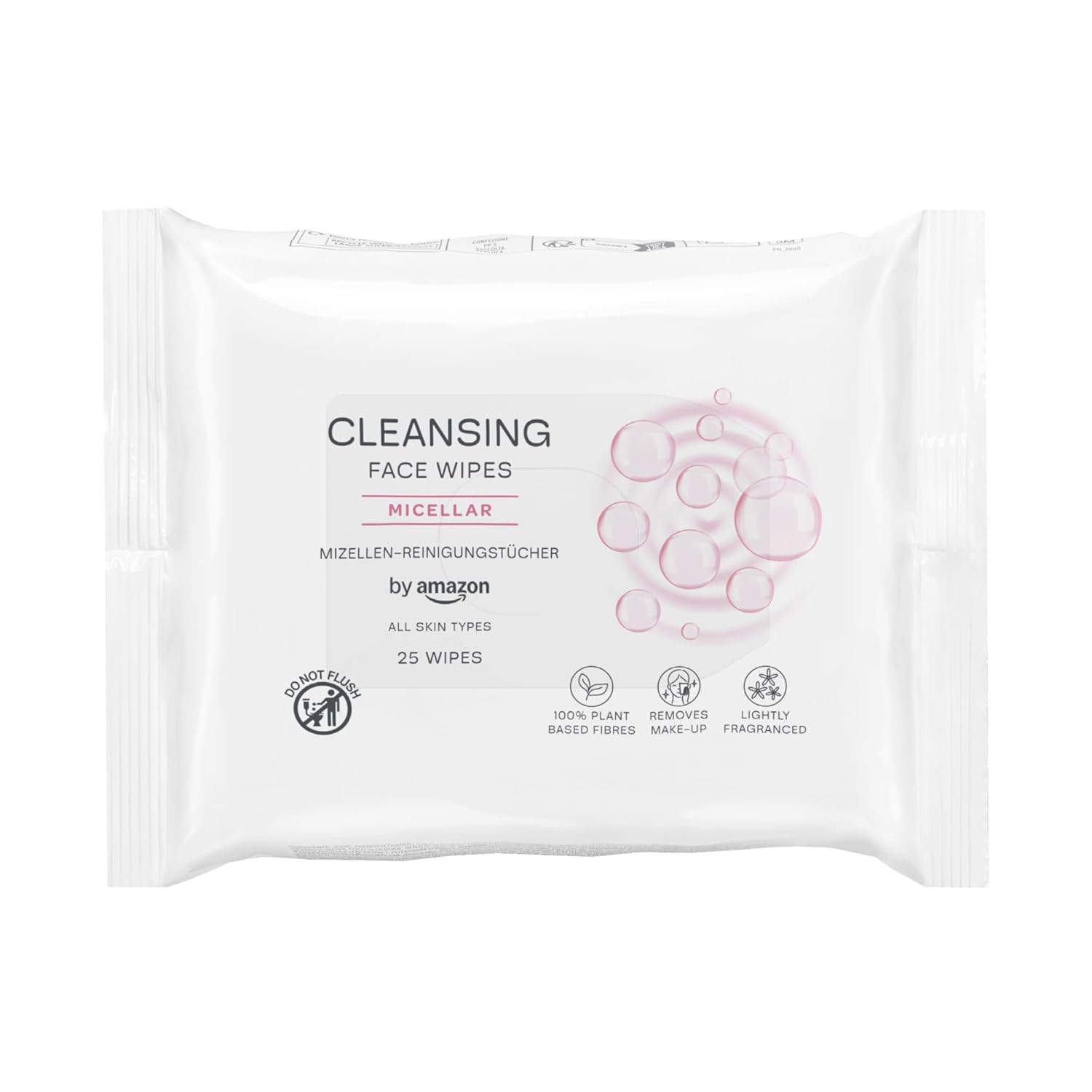 by Amazon Face Cleansing Wipes with Micellar Technology - Makeup Remover for All Skin Types