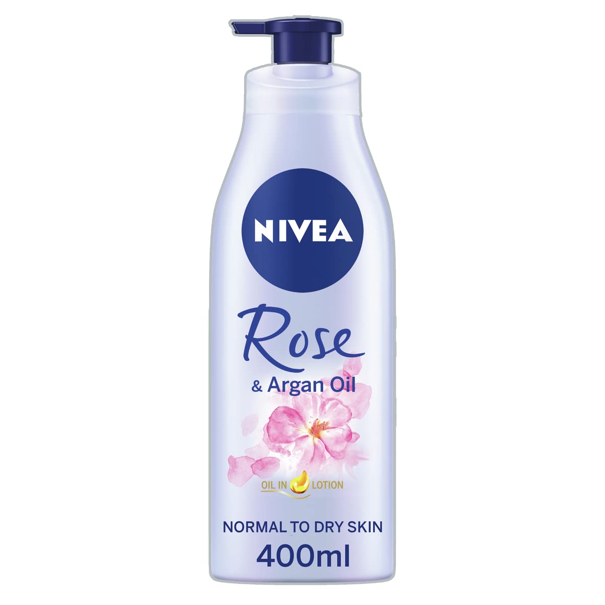 NIVEA Oil In Lotion Rose & Argan Oil - Replenishing Body Moisturizer (6 x 400ml)