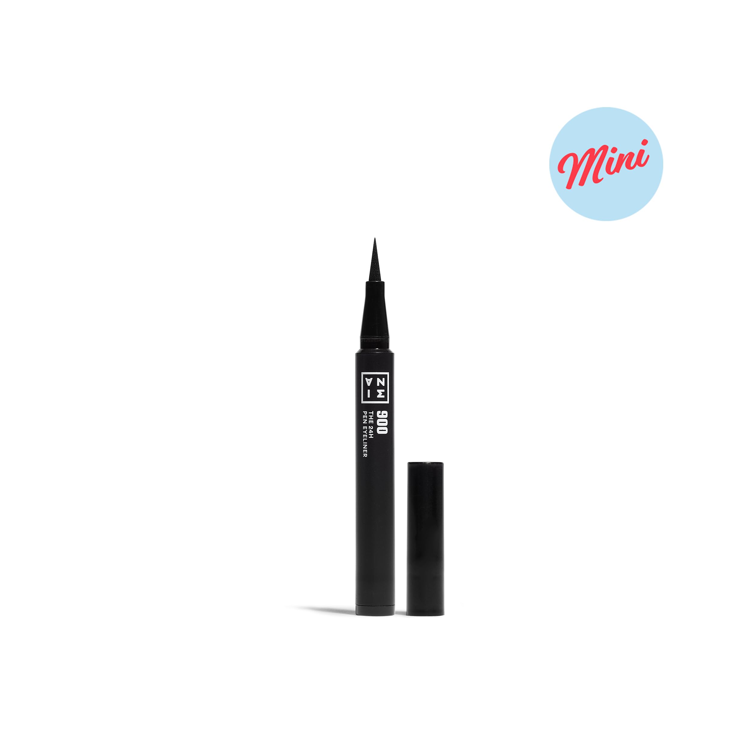3INA The 24H Pen Eyeliner 900 Black Liquid Eyeliner Mini - Smudge-Proof Matte Finish
