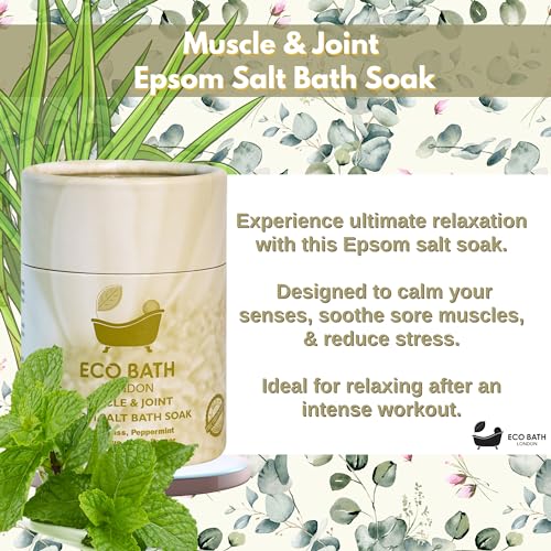 Eco Bath London Muscle and Joint Pain Epsom Salt Soak with Aromatherapy Oils, 250g