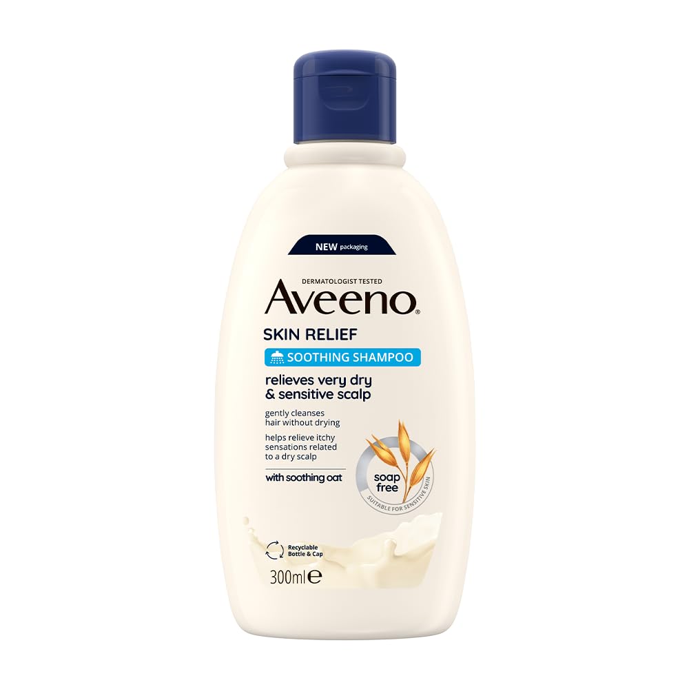 Aveeno Skin Relief Soothing Shampoo for Very Dry and Sensitive Scalp (300ml)