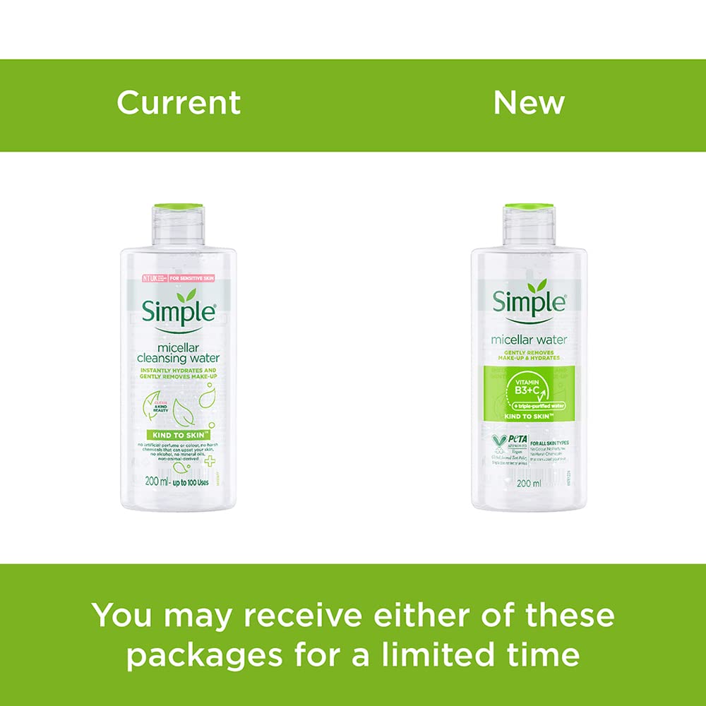 Simple Kind to Skin Micellar Cleansing Water for 90% Hydration Boost 8