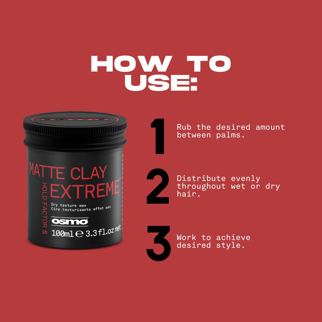 Osmo Matte Clay Extreme for Dry Textured Control and Natural Matt Finish 4
