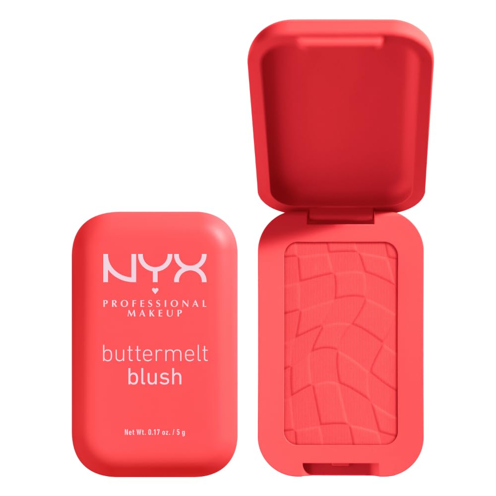 NYX Professional Makeup Buttermelt Powder Blush in Had Butta - 12H Wear, Vegan