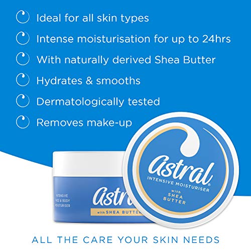 Astral Intensive Moisturiser Cream for Face & Body with Shea Butter 200ml