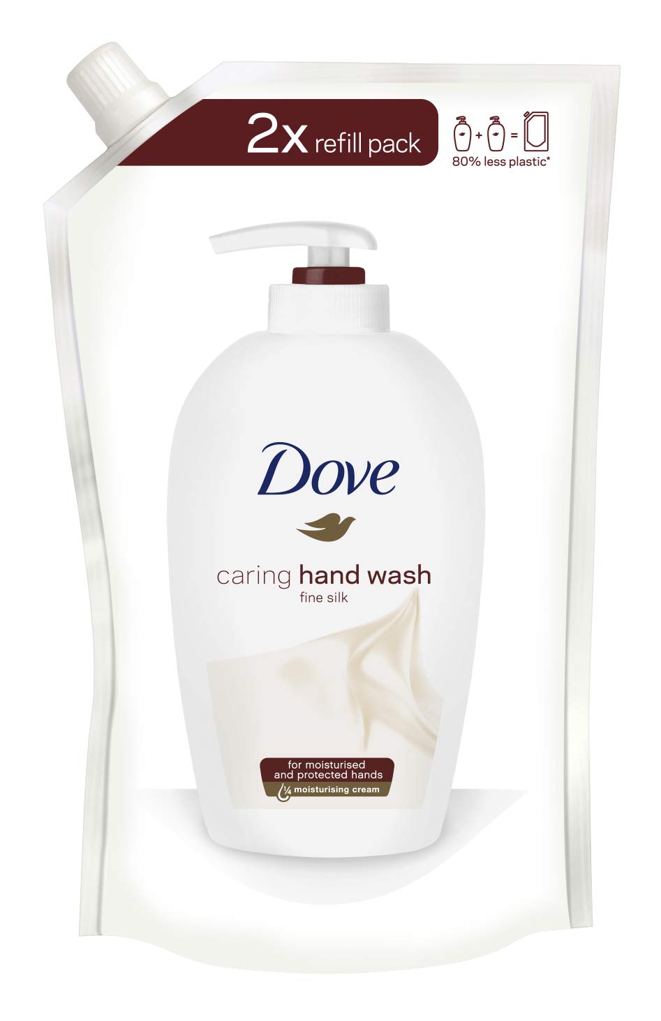 Dove Fine Silk Caring Liquid Hand Wash with ¼ Moisturising Cream for Expert Care