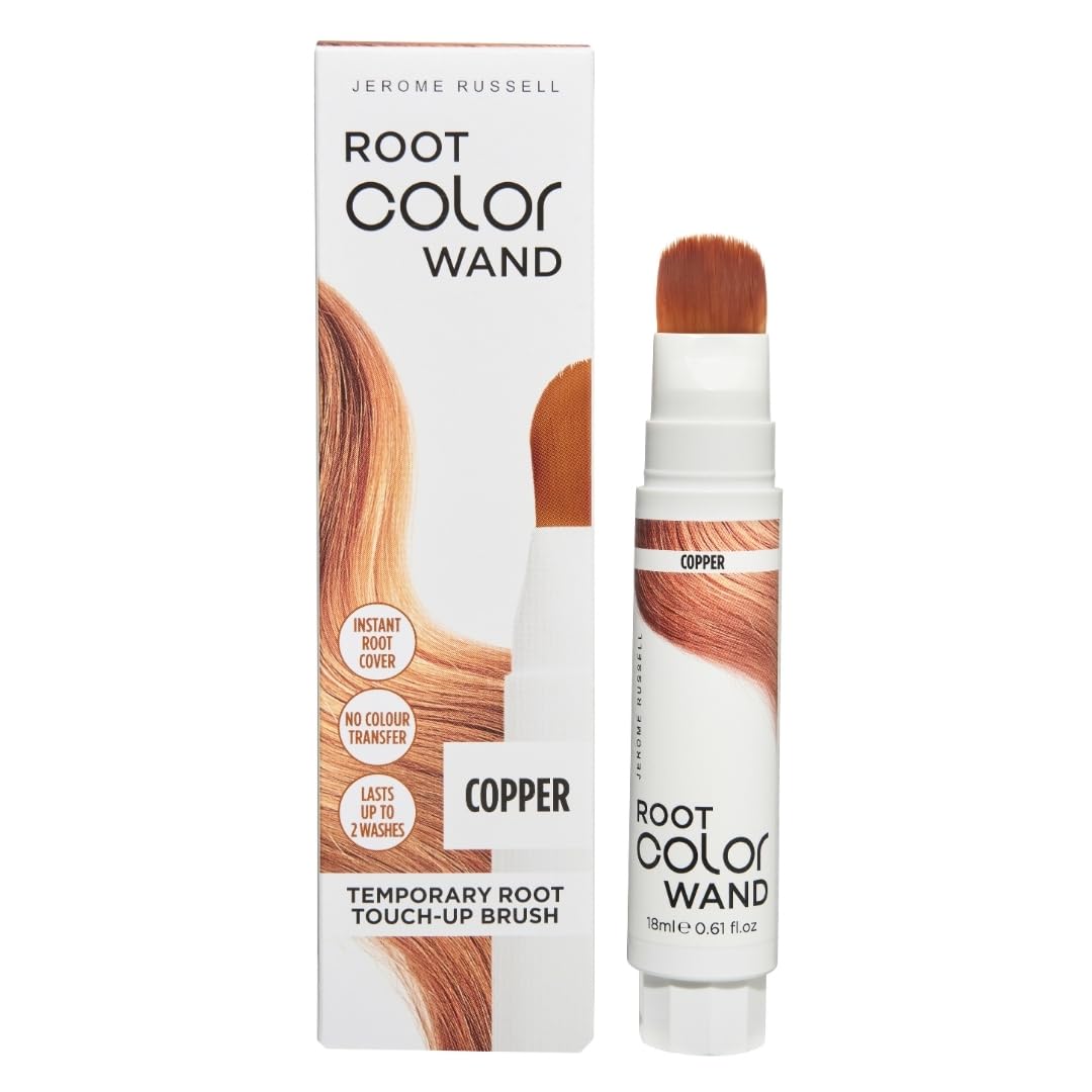 Jerome Russell Root Color Wand - Copper | Instant 100% Grey Coverage | Non-Sticky