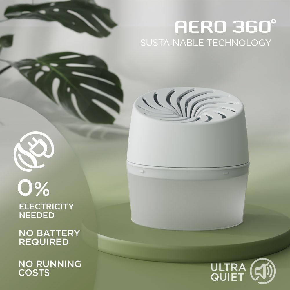 UniBond AERO 360° Humidity Absorber with 1x Refill, Dehumidifier for Rooms up to 20m² 6