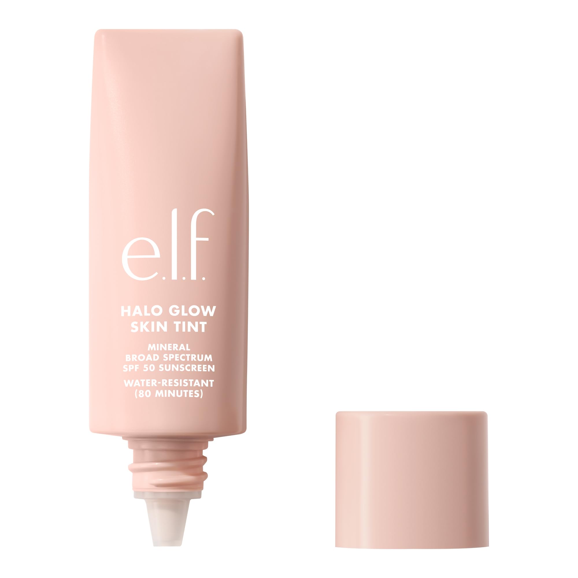 e.l.f. Halo Glow Skin Tint SPF 50 for Light Buildable Coverage, Fair Cool