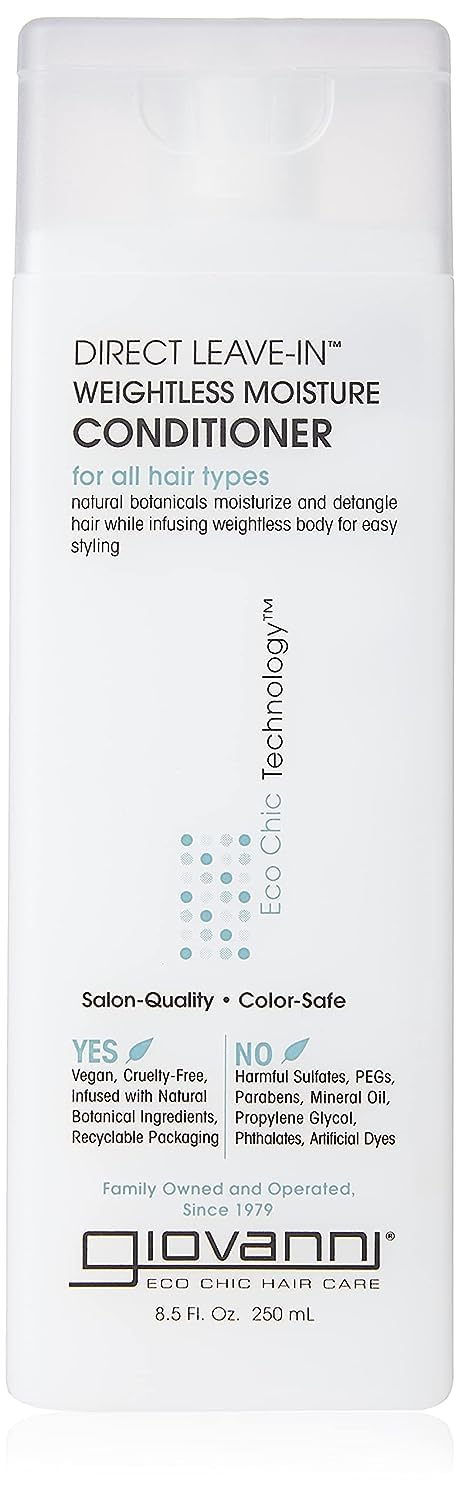 Giovanni Direct Leave-In Conditioner for All Hair Types, 8.5 fl oz (250ml)