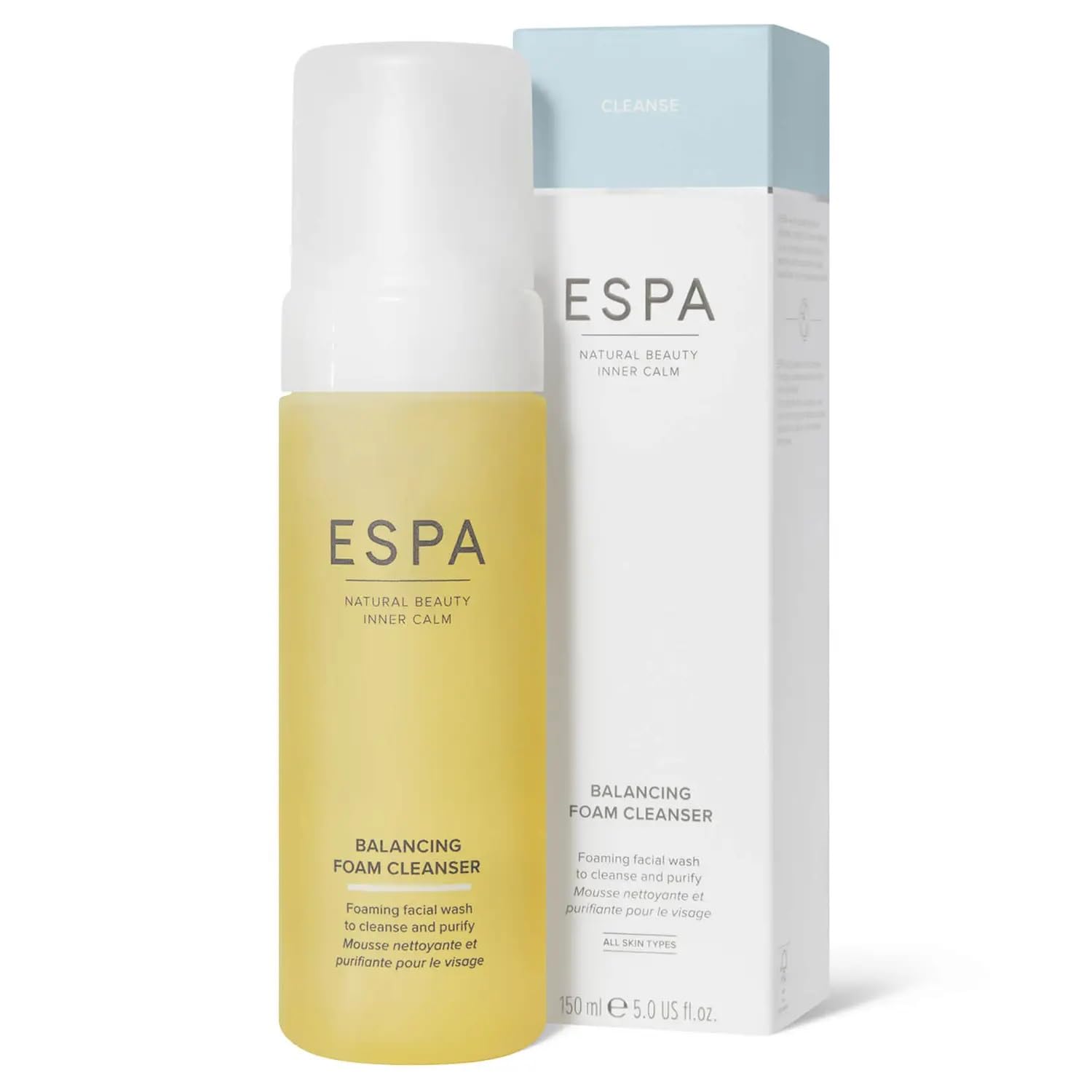 ESPA Balancing Foam Cleanser 150ml - Deep Cleansing Face Wash for Oily & Combination Skin