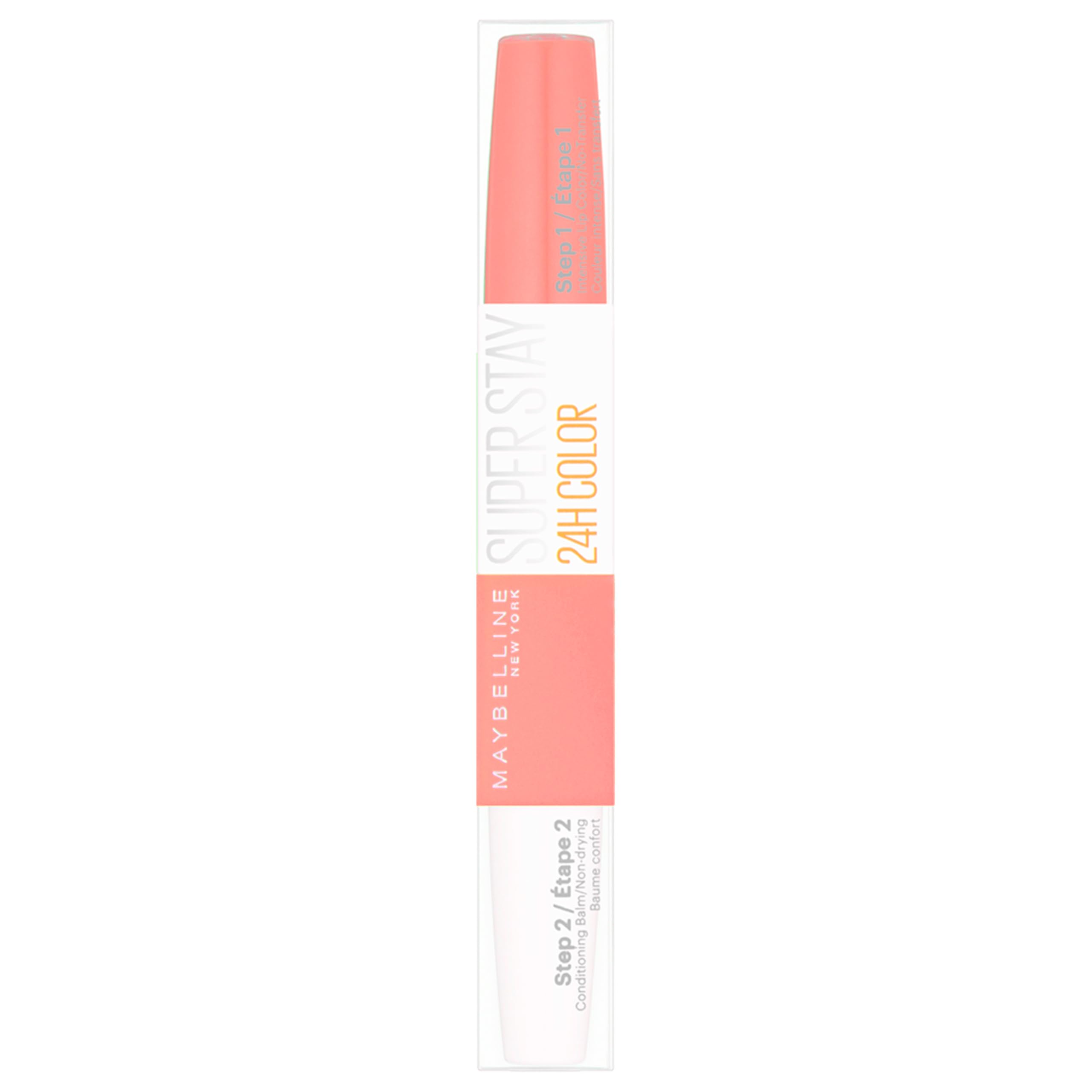 Maybelline Super Stay 24 Hour Lipstick in Delicious Pink - 2-Step Longwear Color