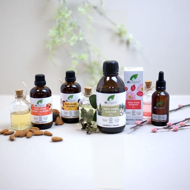 Dr Organic 100% Pure Cold Pressed Castor Oil for Nourishing Skin & Hair 5