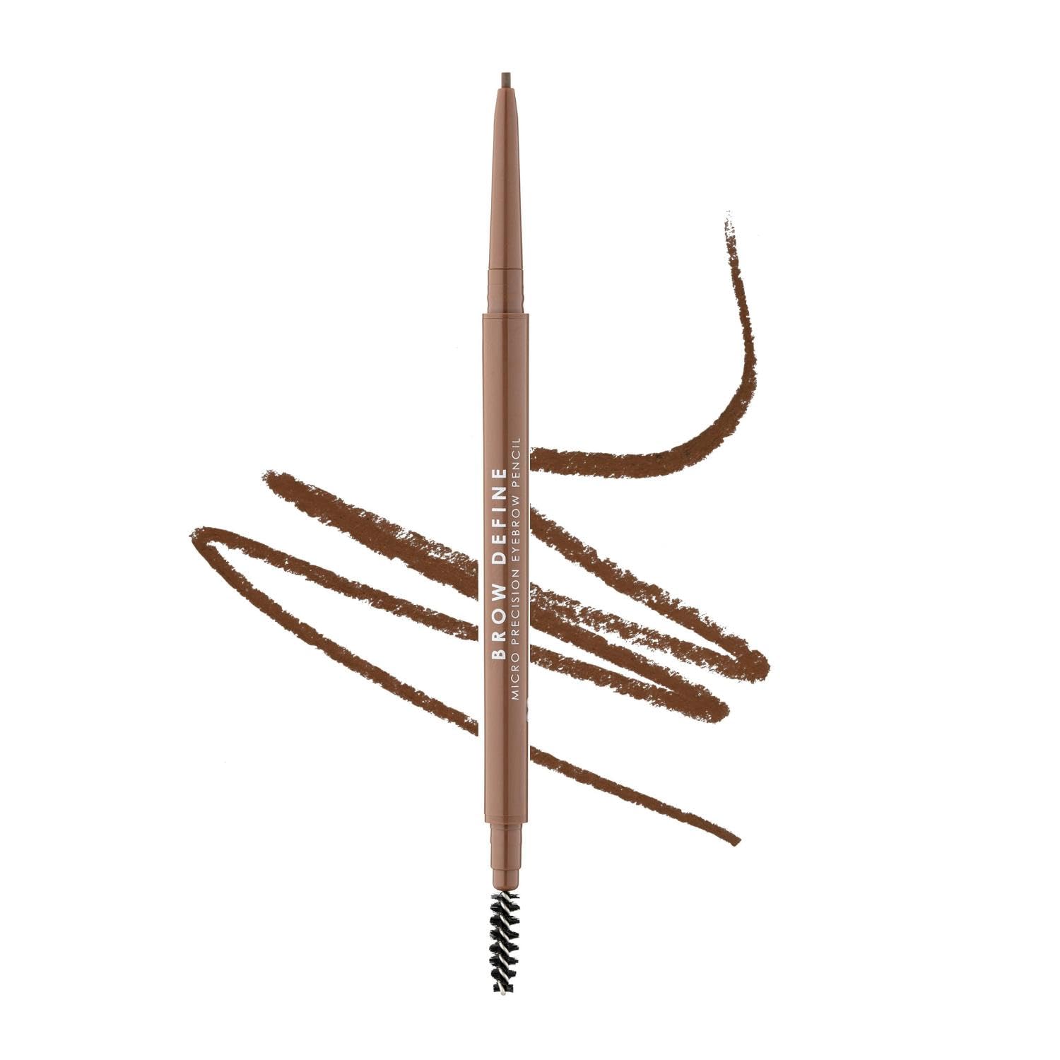 MUA Makeup Academy Brow Define, Mikro-Augenbrauenstift mit Bürstchen, Mittelbraun, 0,05 g – Vegan &amp; Tierversuchsfrei