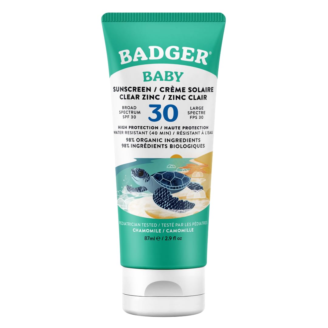 Badger Baby Sunscreen Cream SPF30 Broad Spectrum Water Resistant Zinc Oxide