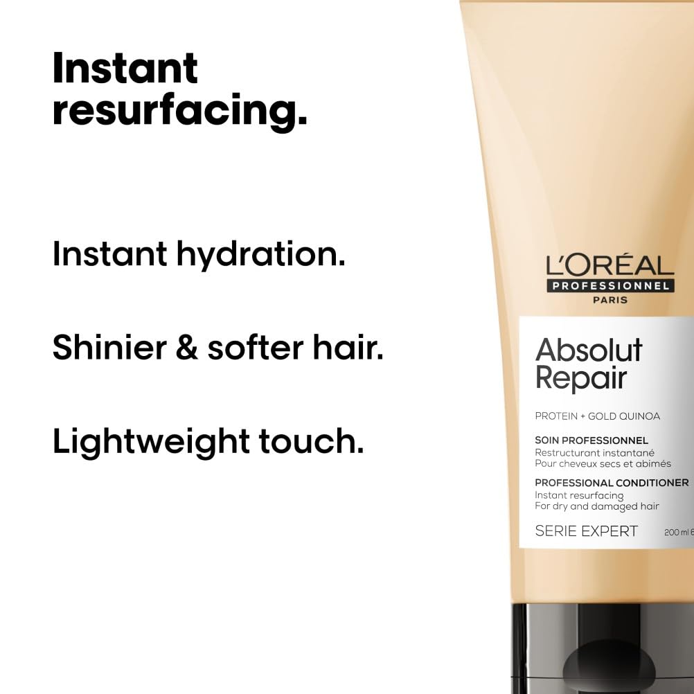 L’Oréal Professionnel Absolut Repair Conditioner 200ml for Dry Hair - Instant Hydration & Shine