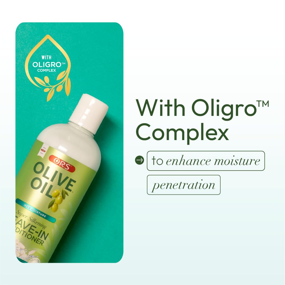 ORS Olive Oil Leave-In Conditioner with Rice Water for Ultimate Moisture & Detangling - 473ml 6