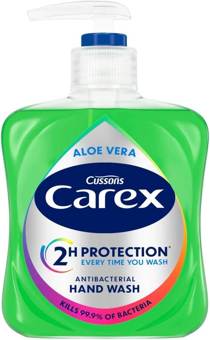 Carex Antibacterial Handwash with Aloe Vera for Clean, Care, and Protection (250ml) 3