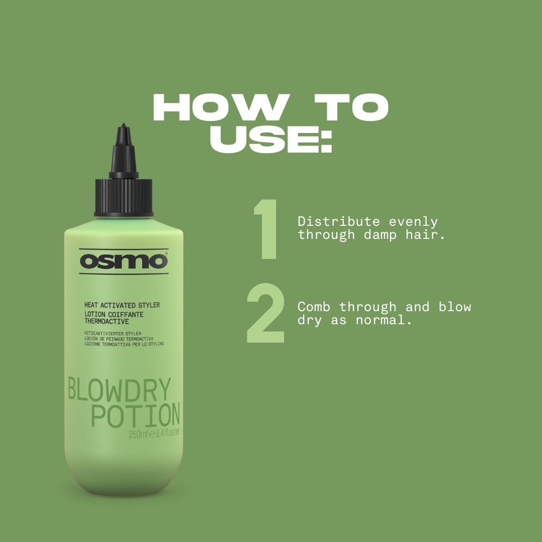 Osmo Blowdry Potion Heat Activated Styling Lotion for Thickening and Hold 3