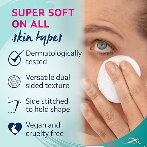 Lil-Lets Certified Organic Cotton Wool Round Pads, 200 Count, 100% Pure Cotton 3