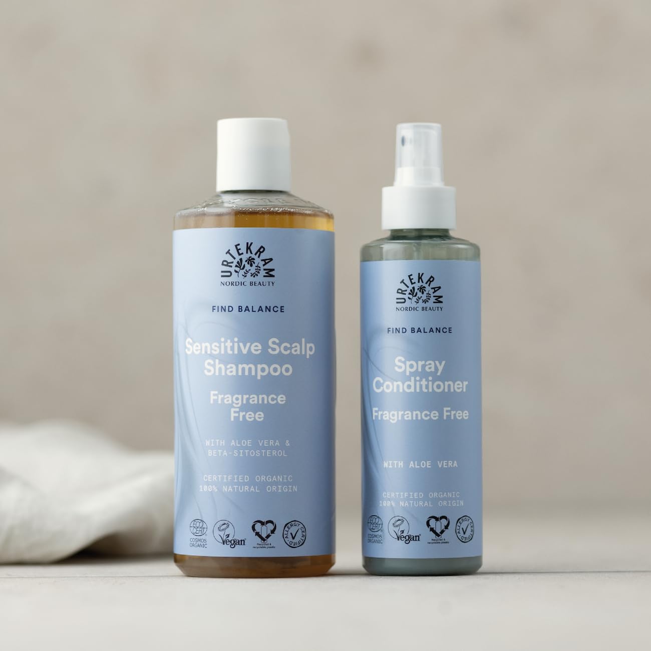 Urtekram Fragrance Free Spray Conditioner - 100% Natural, Aloe Vera, Sensitive Scalp Care, 250ml 5