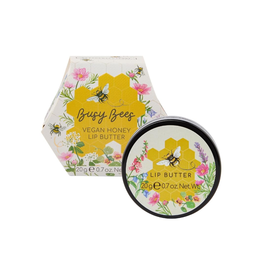 Heathcote & Ivory Vegan Honey Lip Butter with Shea Butter & Vitamin E, 20g