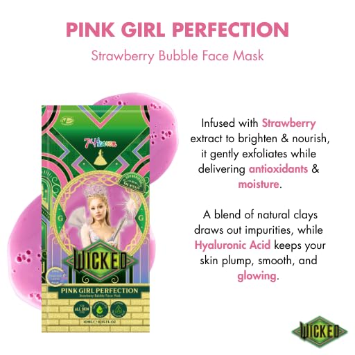 7th Heaven Wicked Bubble Gesichtsmaske (Glinda Erdbeere) Peel-Off-Gesichtsmaske mit
