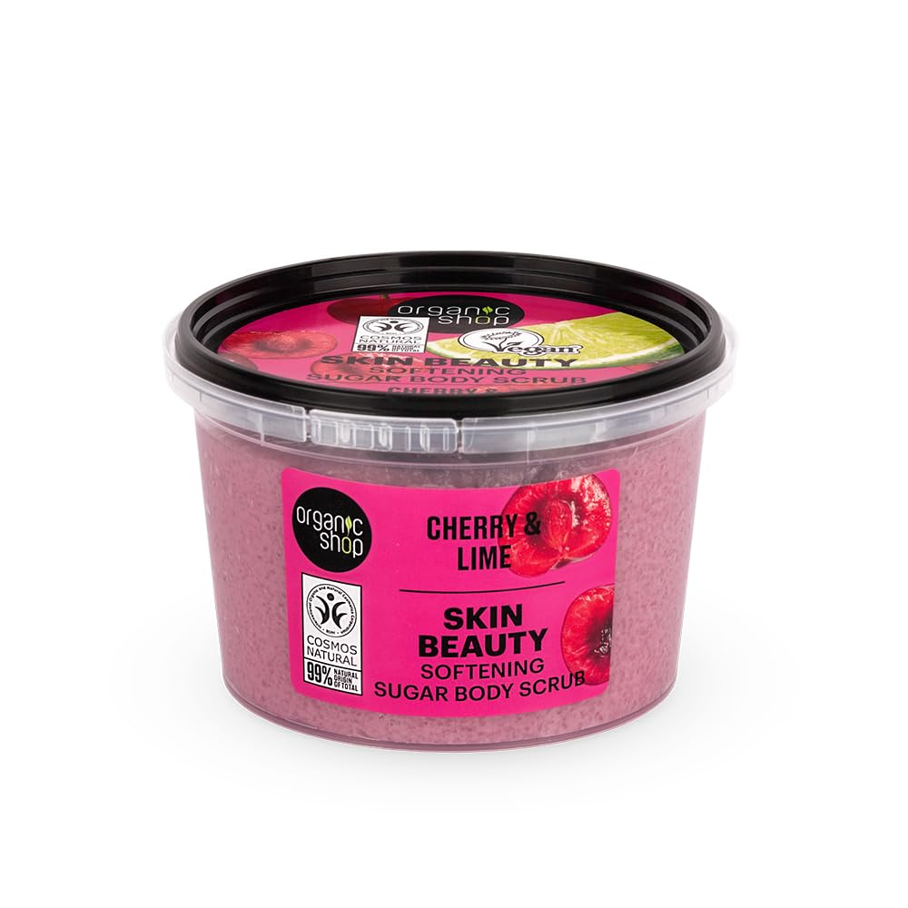 Organic Shop Body Scrub Softening Cherry & Lime - 250ml
