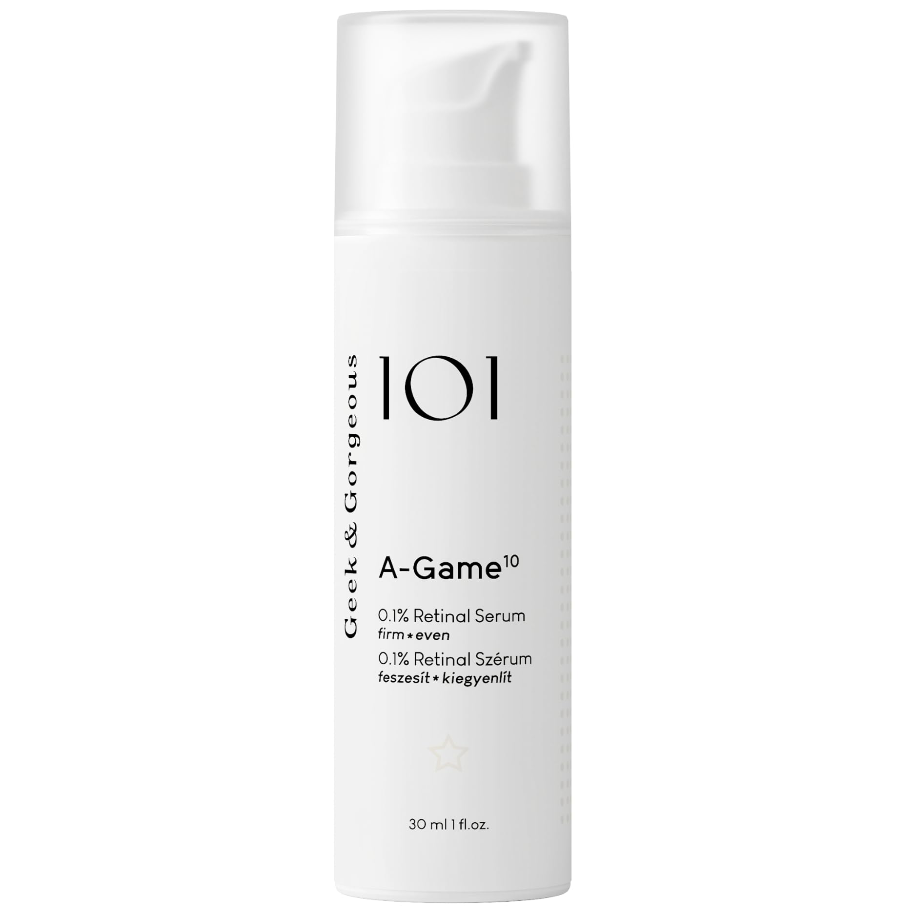 Geek & Gorgeous A-Game 10 0.1% Retinal Serum for Anti-Aging and Smoother Skin
