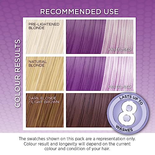 Knight & Wilson Colour Freedom Gloss Pro Mystic Purple Semi-Permanent Hair Colour 150ml with PurePlex 4
