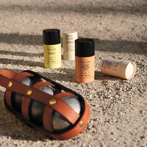 L'OCCITANE Cédrat Stick Deodorant 70g - Long-Lasting Citrus Freshness, Refillable 3