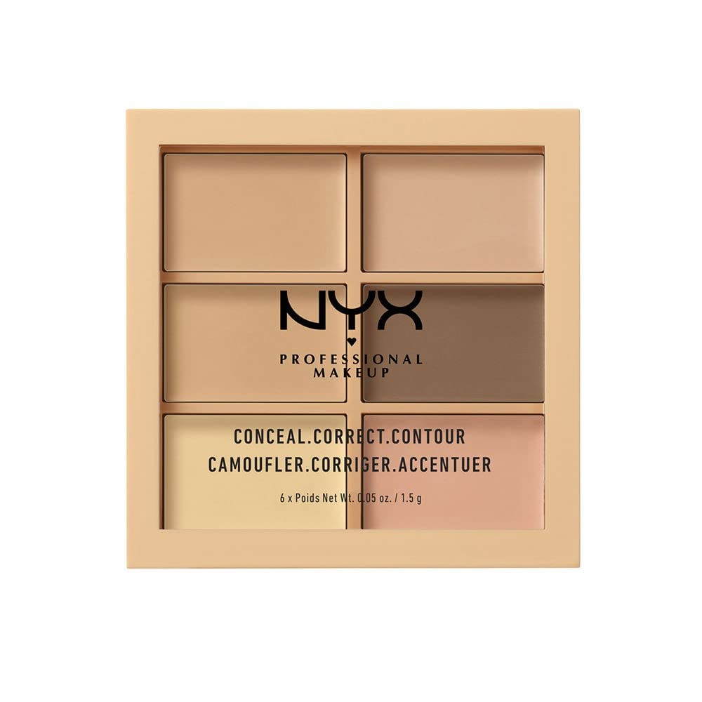 NYX Professional Makeup Conceal, Correct, Contour Palette - Six Blendable Cream Shades 1